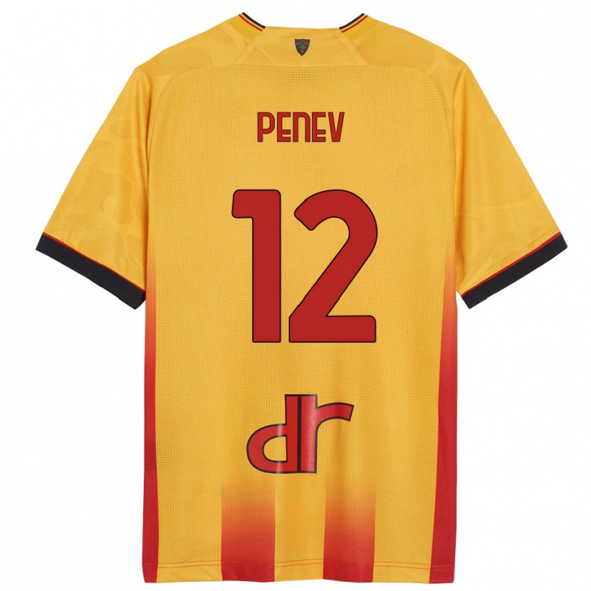 Danxen Heren Plamen Penev #12 Geel Oranje Thuisshirt Thuistenue 2025/26 T-Shirt