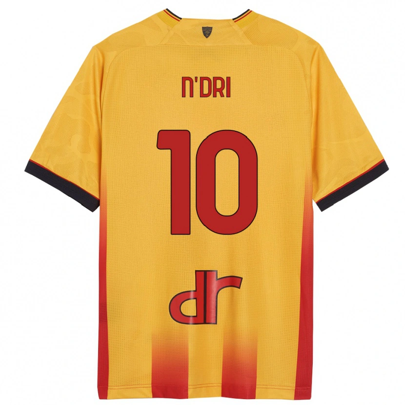 Danxen Heren Konan N'dri #10 Geel Oranje Thuisshirt Thuistenue 2025/26 T-Shirt