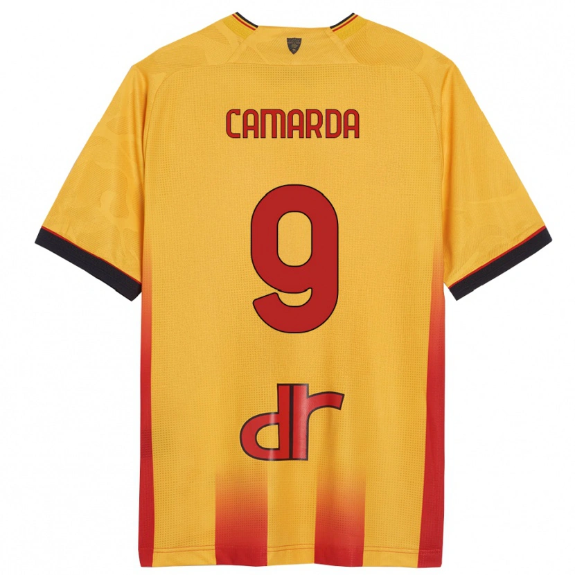 Danxen Heren Francesco Camarda #9 Geel Oranje Thuisshirt Thuistenue 2025/26 T-Shirt