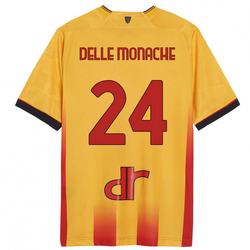 Danxen Heren Marco Delle Monache #24 Geel Oranje Thuisshirt Thuistenue 2025/26 T-Shirt