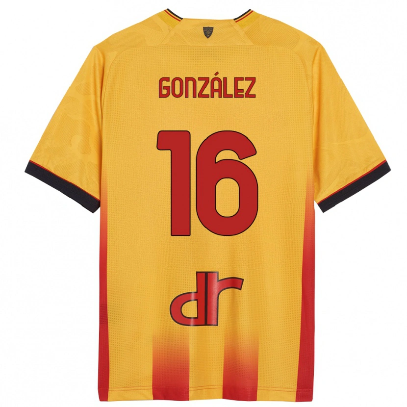 Danxen Heren Joan González #16 Geel Oranje Thuisshirt Thuistenue 2025/26 T-Shirt
