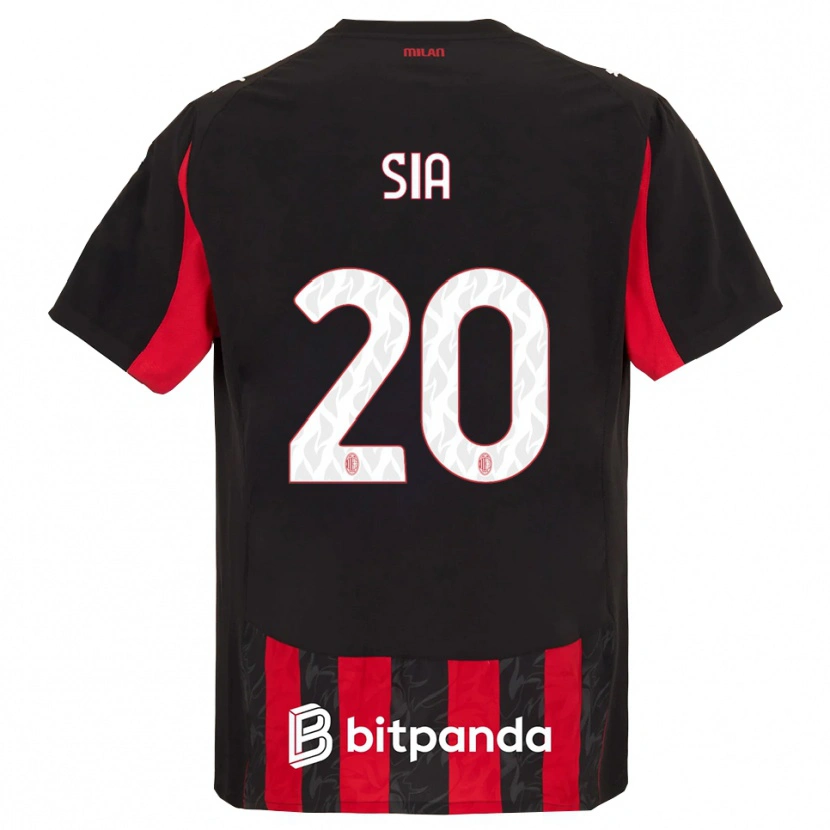 Danxen Heren Diego Sia #20 Rood Zwart Thuisshirt Thuistenue 2025/26 T-Shirt