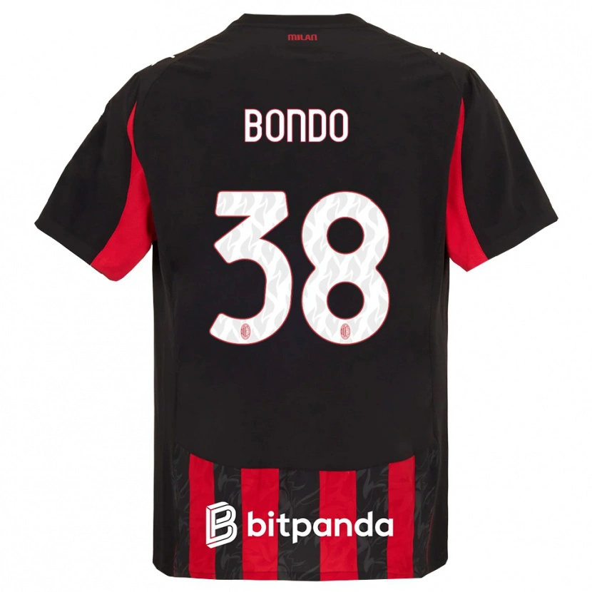 Danxen Heren Warren Bondo #38 Rood Zwart Thuisshirt Thuistenue 2025/26 T-Shirt