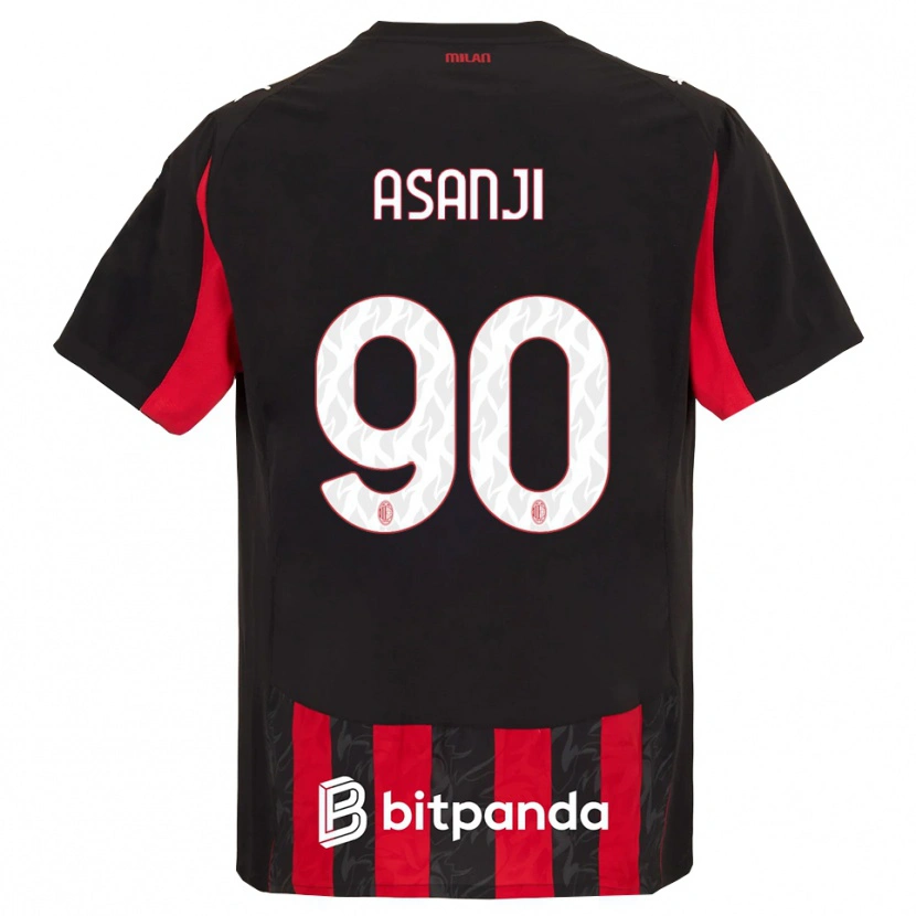 Danxen Heren Levis Asanji #90 Rood Zwart Thuisshirt Thuistenue 2025/26 T-Shirt