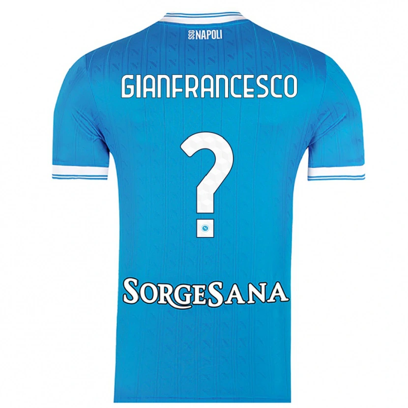 Danxen Heren Sergio Gianfrancesco #0 Hemelblauw Wit Thuisshirt Thuistenue 2025/26 T-Shirt