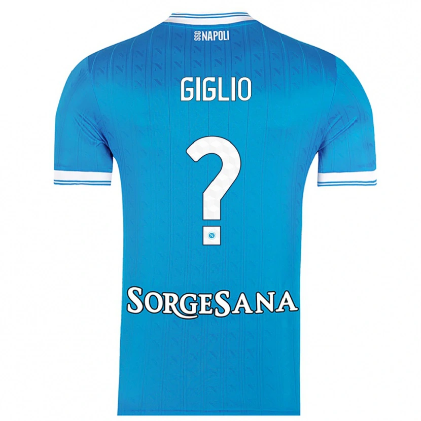 Danxen Heren Angelo Giglio #0 Hemelblauw Wit Thuisshirt Thuistenue 2025/26 T-Shirt