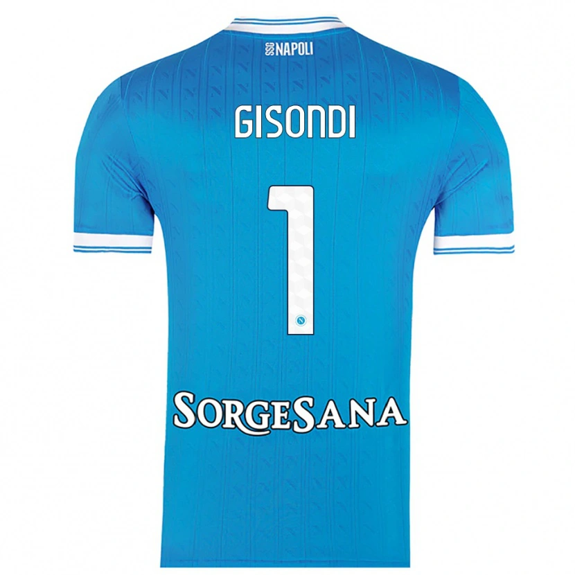 Danxen Heren Francesco Gisondi #1 Hemelblauw Wit Thuisshirt Thuistenue 2025/26 T-Shirt