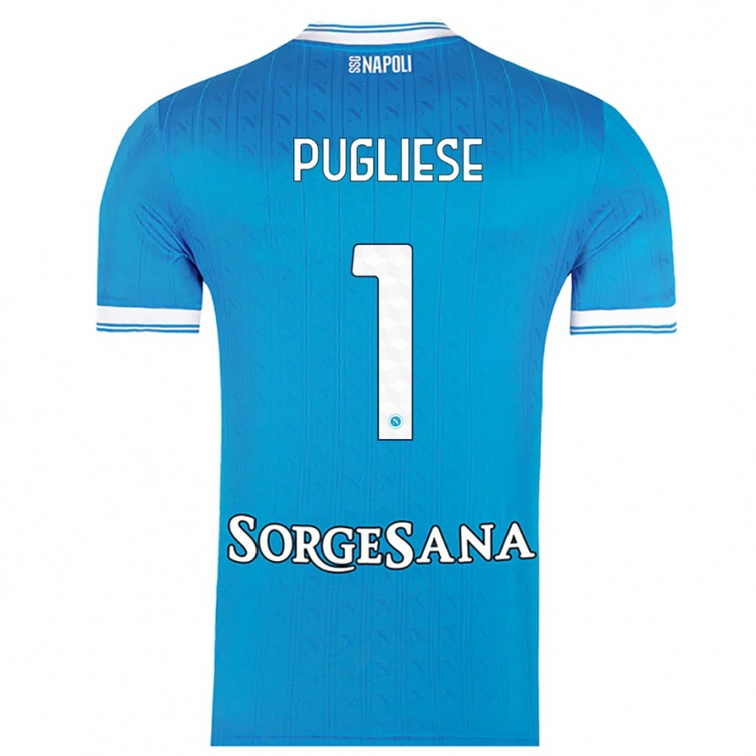 Danxen Heren Claudio Pugliese #1 Hemelblauw Wit Thuisshirt Thuistenue 2025/26 T-Shirt