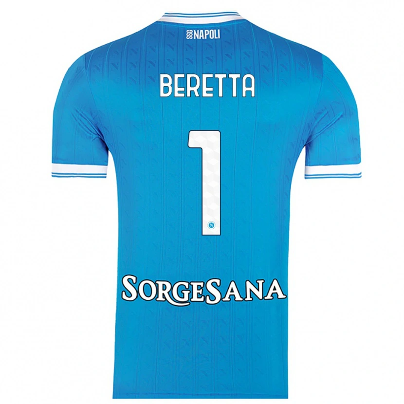 Danxen Heren Beatrice Beretta #1 Hemelblauw Wit Thuisshirt Thuistenue 2025/26 T-Shirt