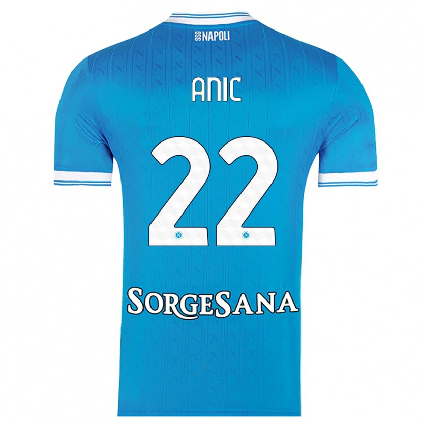 Danxen Heren Ivan Anic #22 Hemelblauw Wit Thuisshirt Thuistenue 2025/26 T-Shirt