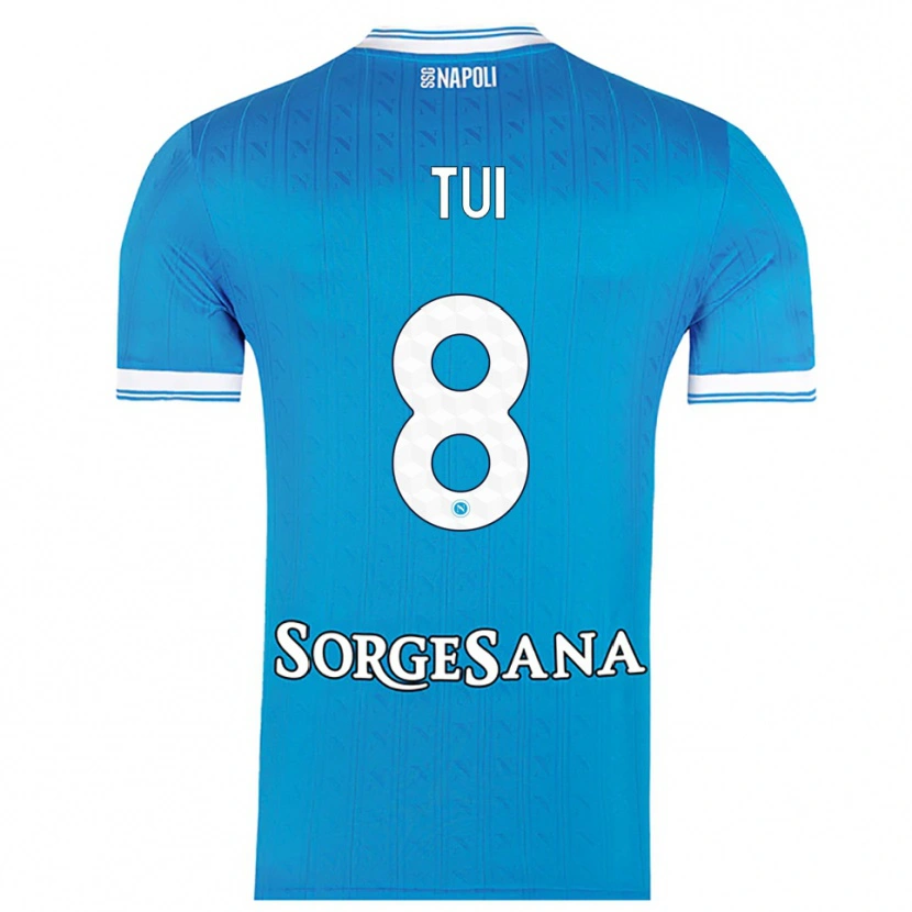 Danxen Heren Sara Tui #8 Hemelblauw Wit Thuisshirt Thuistenue 2025/26 T-Shirt
