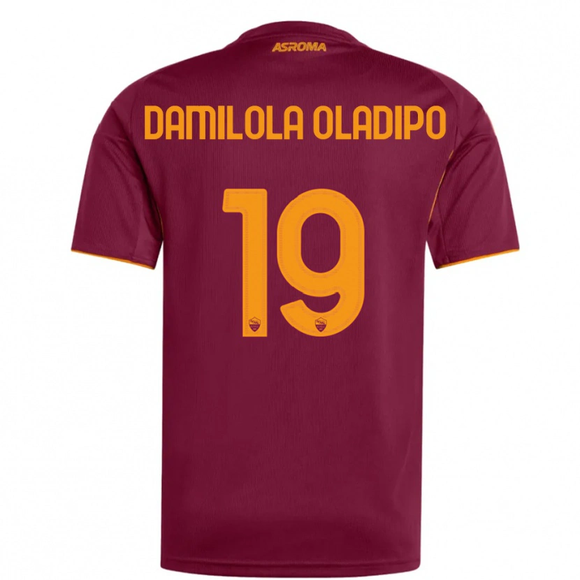 Danxen Heren Shukurat Damilola Oladipo #19 Bourgondisch Oranje Thuisshirt Thuistenue 2025/26 T-Shirt