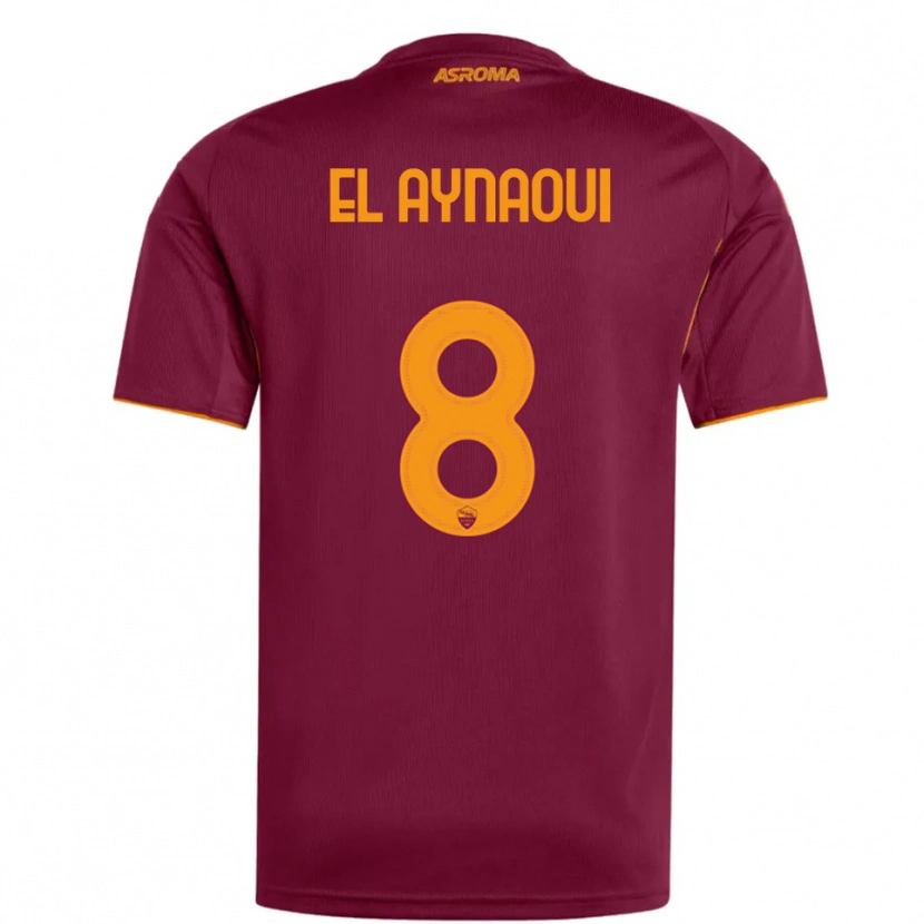 Danxen Heren Neil El Aynaoui #8 Bourgondisch Oranje Thuisshirt Thuistenue 2025/26 T-Shirt