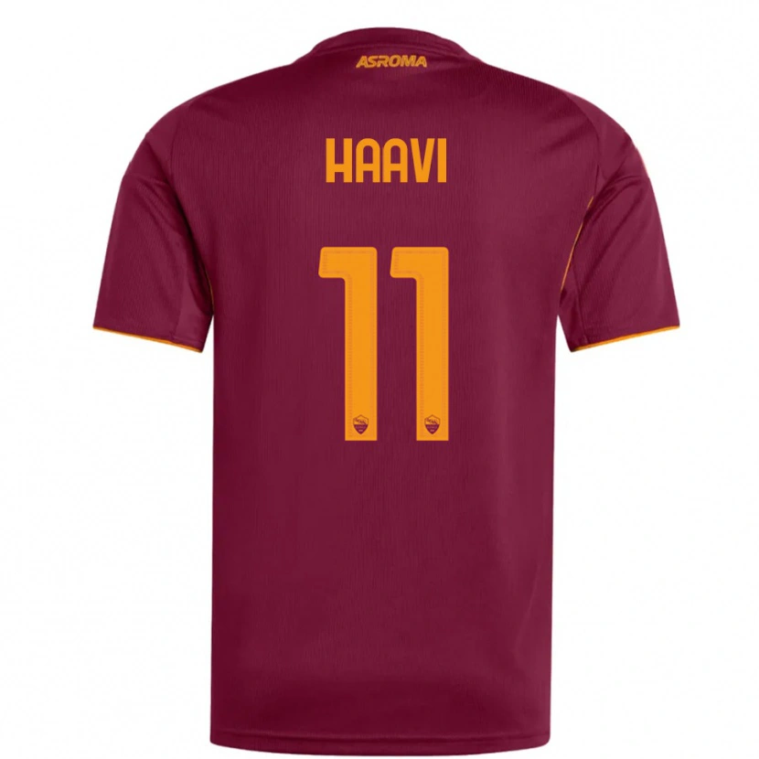 Danxen Heren Emilie Haavi #11 Bourgondisch Oranje Thuisshirt Thuistenue 2025/26 T-Shirt