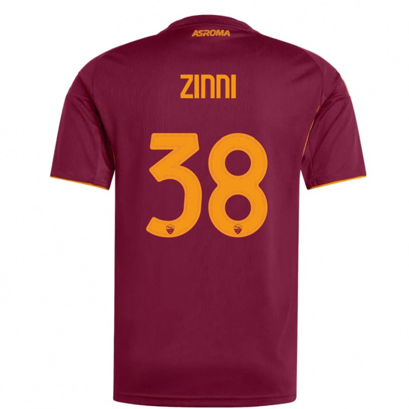 Danxen Heren Raul Zinni #38 Bourgondisch Oranje Thuisshirt Thuistenue 2025/26 T-Shirt