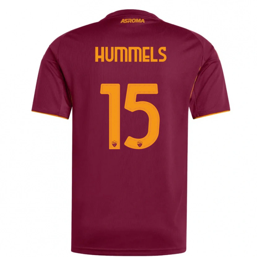 Danxen Heren Mats Hummels #15 Bourgondisch Oranje Thuisshirt Thuistenue 2025/26 T-Shirt
