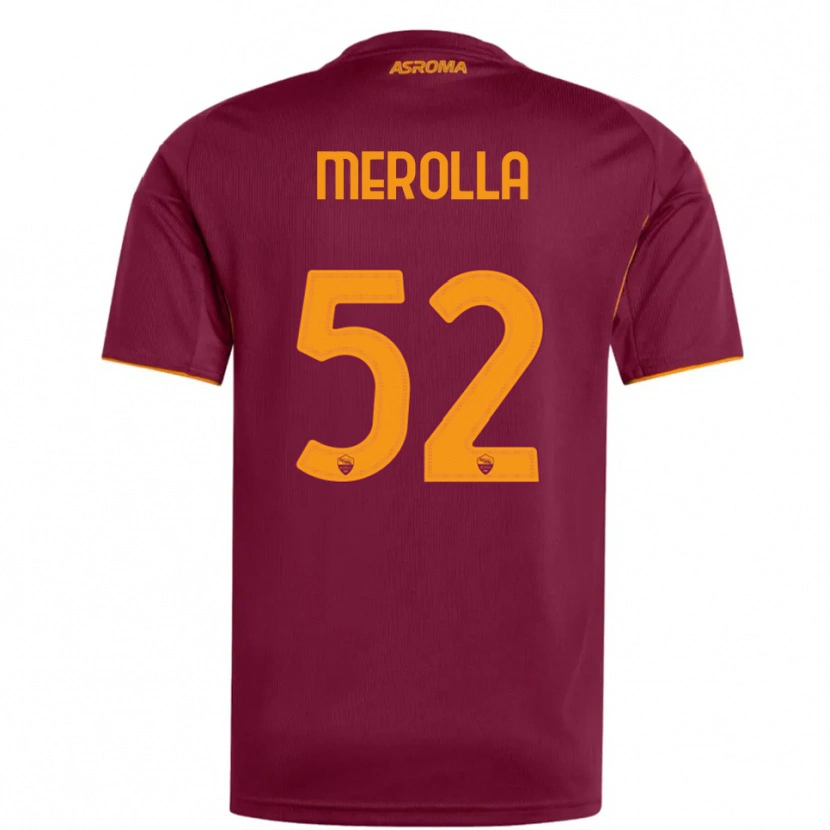 Danxen Heren Liliana Merolla #52 Bourgondisch Oranje Thuisshirt Thuistenue 2025/26 T-Shirt