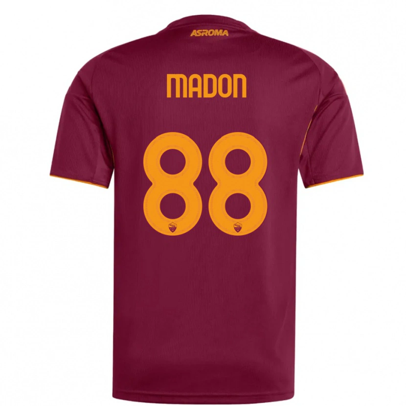 Danxen Heren Maja Madon #88 Bourgondisch Oranje Thuisshirt Thuistenue 2025/26 T-Shirt