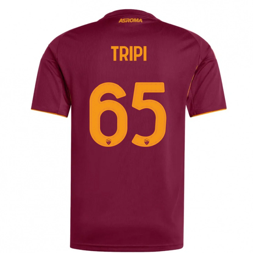 Danxen Heren Filippo Tripi #65 Bourgondisch Oranje Thuisshirt Thuistenue 2025/26 T-Shirt