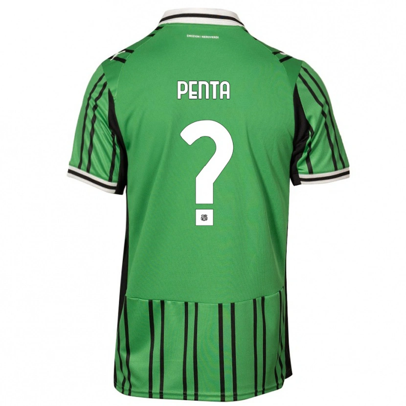 Danxen Heren Mattia Penta #0 Groen Zwart Thuisshirt Thuistenue 2025/26 T-Shirt