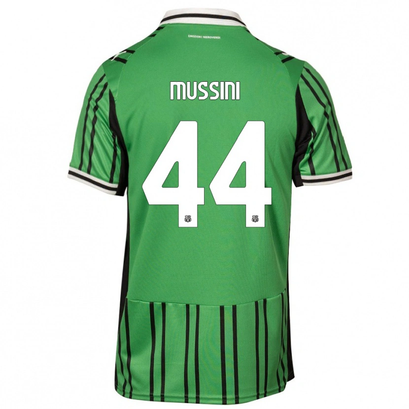 Danxen Heren Andrea Mussini #44 Groen Zwart Thuisshirt Thuistenue 2025/26 T-Shirt