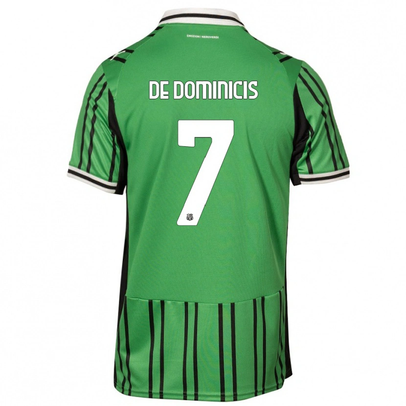 Danxen Heren Diego De Dominicis #7 Groen Zwart Thuisshirt Thuistenue 2025/26 T-Shirt