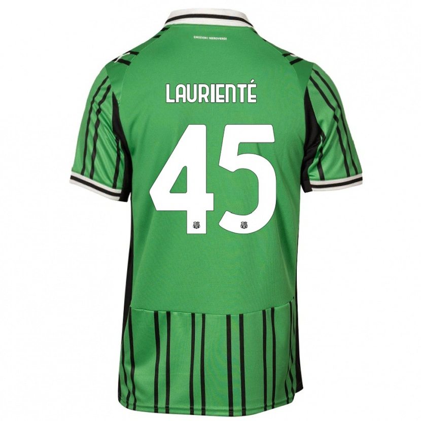 Danxen Heren Armand Laurienté #45 Groen Zwart Thuisshirt Thuistenue 2025/26 T-Shirt