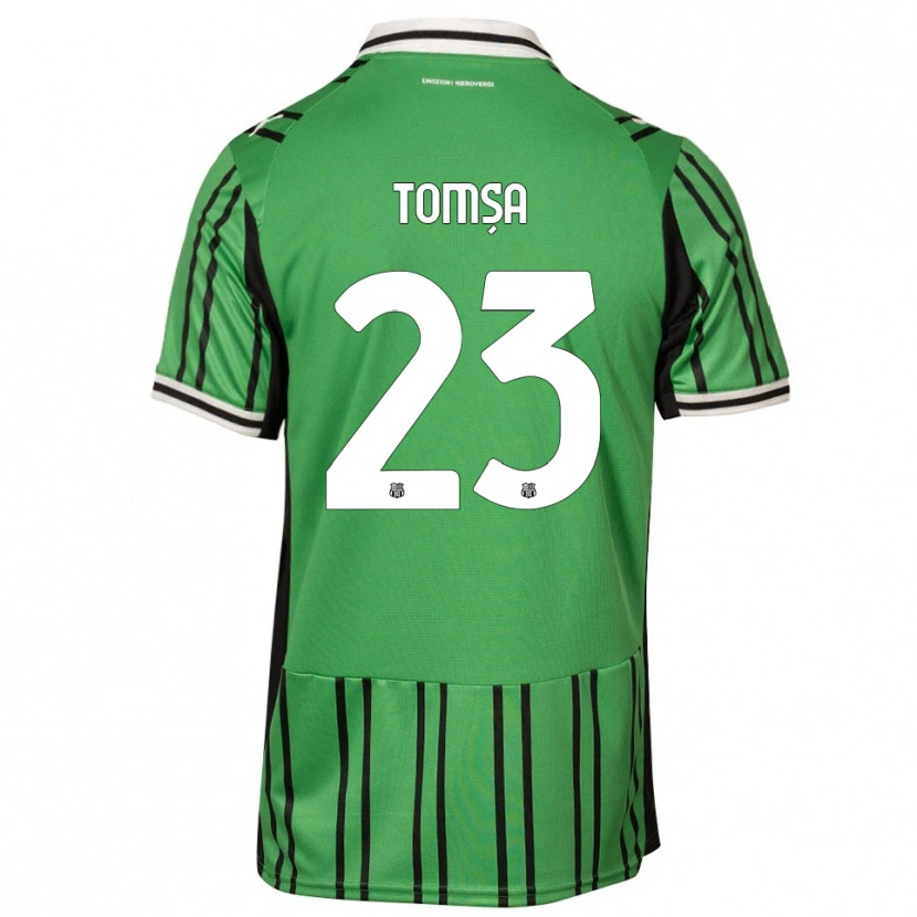 Danxen Heren Troy Tomșa #23 Groen Zwart Thuisshirt Thuistenue 2025/26 T-Shirt