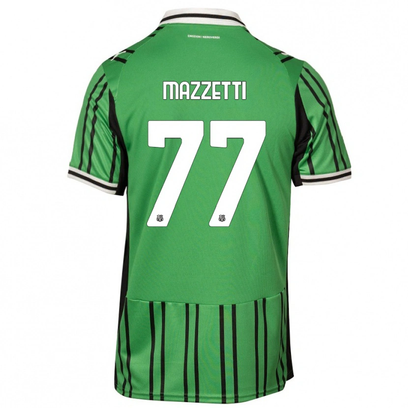 Danxen Heren Riccardo Mazzetti #77 Groen Zwart Thuisshirt Thuistenue 2025/26 T-Shirt