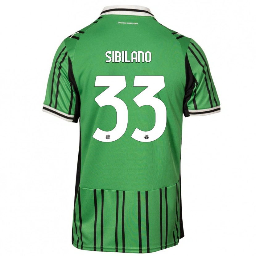 Danxen Heren Alessio Sibilano #33 Groen Zwart Thuisshirt Thuistenue 2025/26 T-Shirt