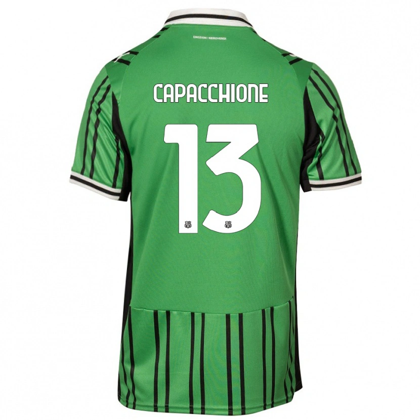 Danxen Heren Cristian Capacchione #13 Groen Zwart Thuisshirt Thuistenue 2025/26 T-Shirt