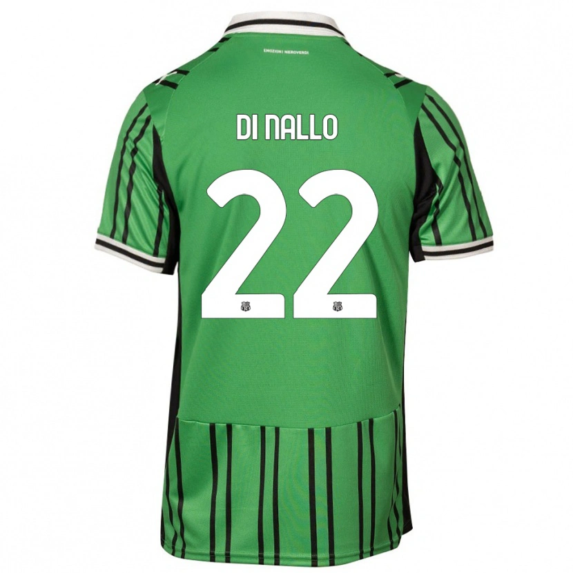 Danxen Heren Erica Di Nallo #22 Groen Zwart Thuisshirt Thuistenue 2025/26 T-Shirt