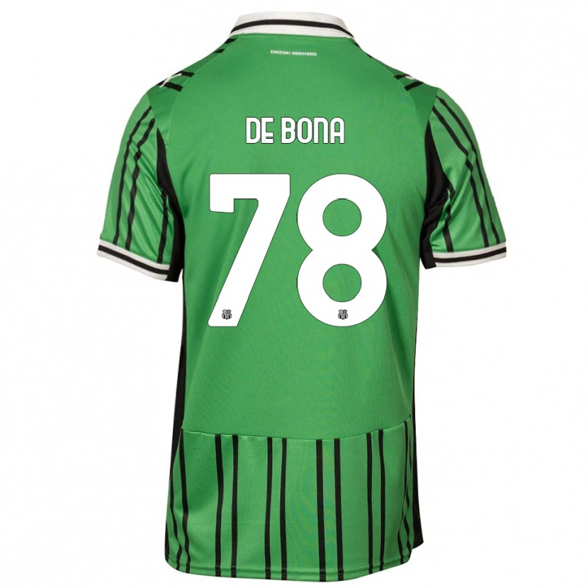 Danxen Heren Francesca De Bona #78 Groen Zwart Thuisshirt Thuistenue 2025/26 T-Shirt