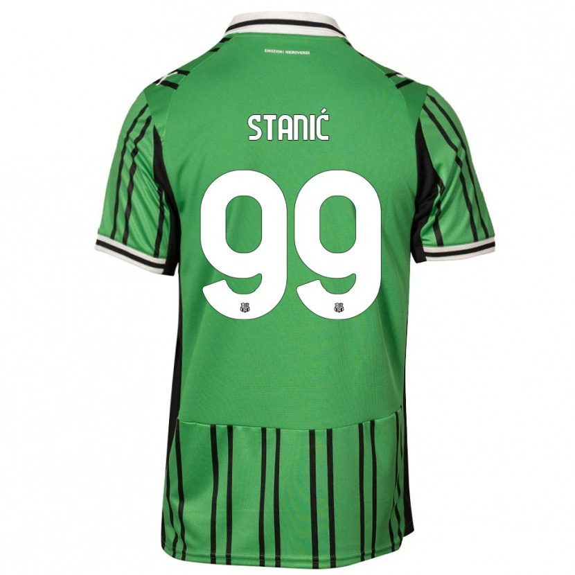 Danxen Heren Paulina Stanić #99 Groen Zwart Thuisshirt Thuistenue 2025/26 T-Shirt