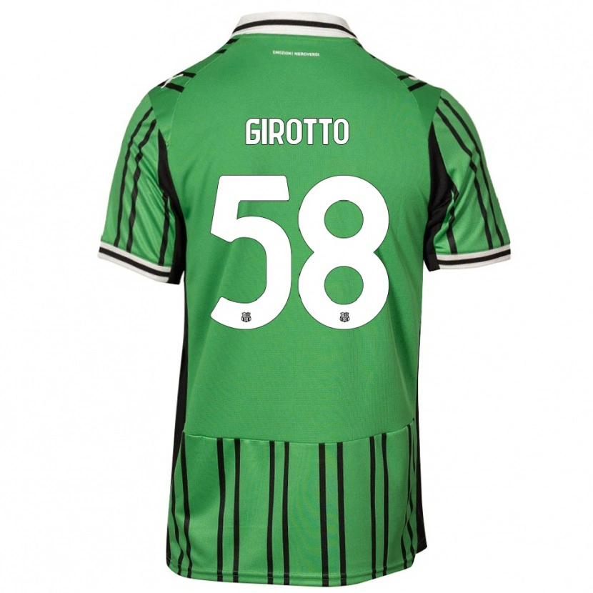 Danxen Heren Emma Girotto #58 Groen Zwart Thuisshirt Thuistenue 2025/26 T-Shirt