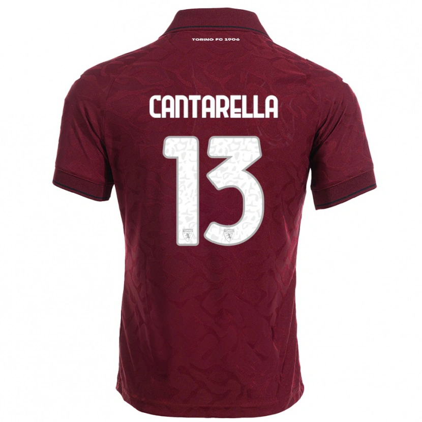 Danxen Heren Luca Cantarella #13 Bourgondisch Wit Thuisshirt Thuistenue 2025/26 T-Shirt
