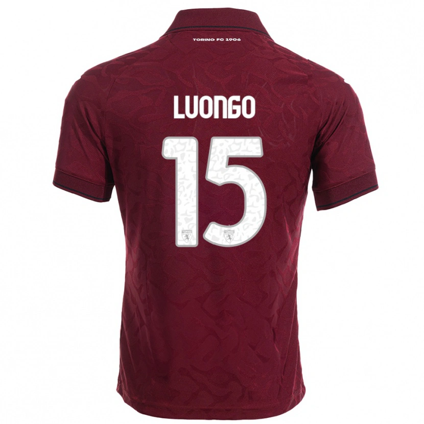 Danxen Heren Andrea Luongo #15 Bourgondisch Wit Thuisshirt Thuistenue 2025/26 T-Shirt