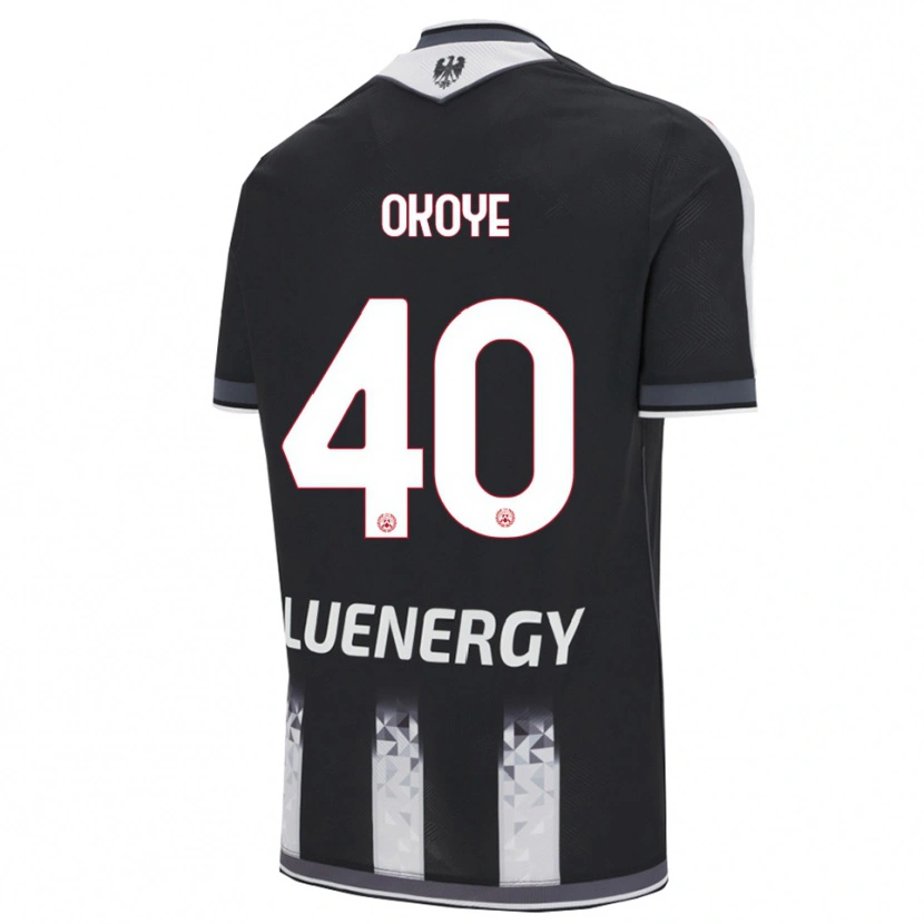 Danxen Heren Maduka Okoye #40 Zwart Wit Thuisshirt Thuistenue 2025/26 T-Shirt