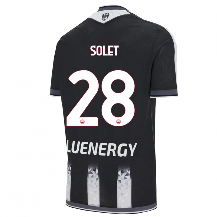 Danxen Heren Oumar Solet #28 Zwart Wit Thuisshirt Thuistenue 2025/26 T-Shirt