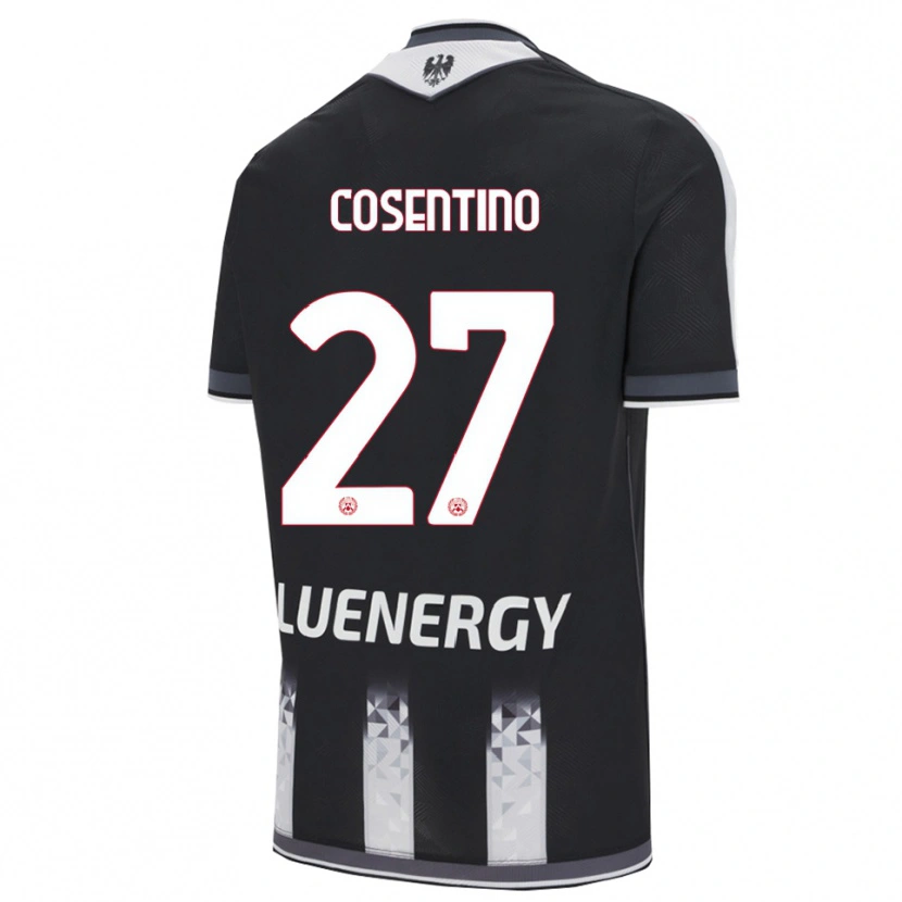 Danxen Heren Sergio Cosentino #27 Zwart Wit Thuisshirt Thuistenue 2025/26 T-Shirt