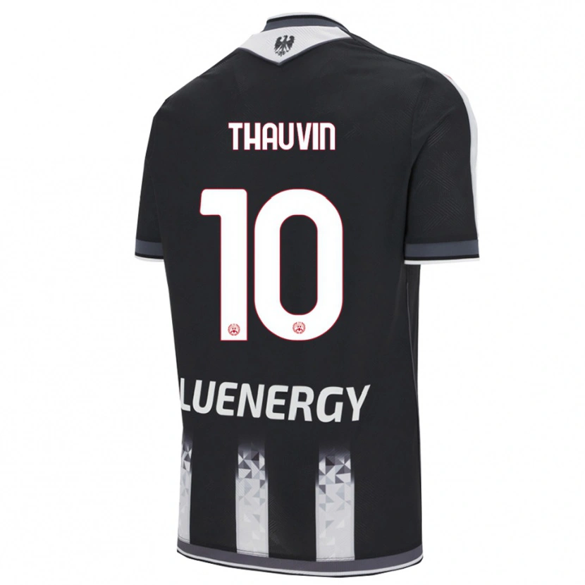 Danxen Heren Florian Thauvin #10 Zwart Wit Thuisshirt Thuistenue 2025/26 T-Shirt