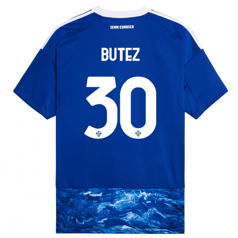 Danxen Heren Jean Butez #30 Blauw Wit Thuisshirt Thuistenue 2025/26 T-Shirt