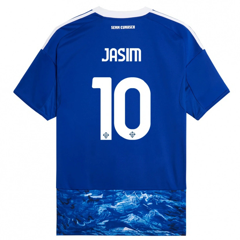 Danxen Heren Ali Jasim #10 Blauw Wit Thuisshirt Thuistenue 2025/26 T-Shirt