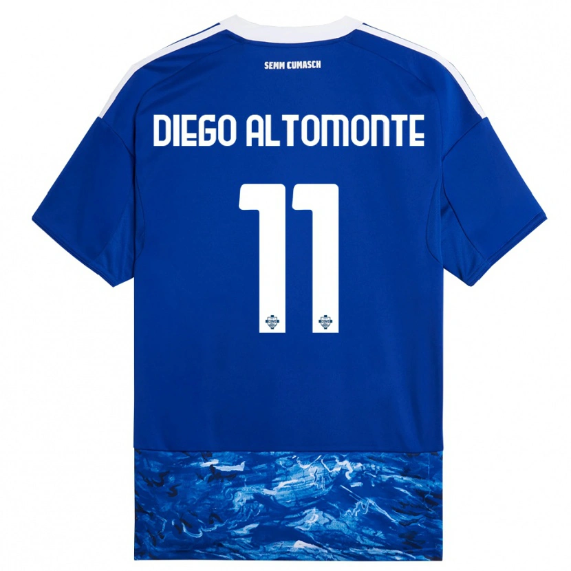 Danxen Heren Thomas Diego Altomonte #11 Blauw Wit Thuisshirt Thuistenue 2025/26 T-Shirt