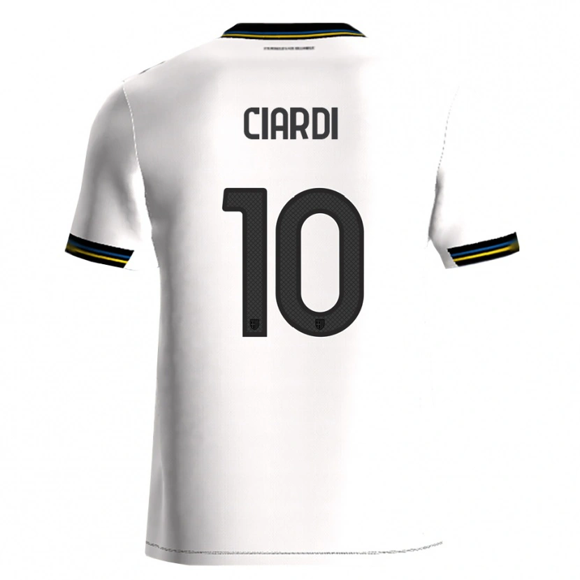 Danxen Heren Alessandro Ciardi #10 Wit Zwart Thuisshirt Thuistenue 2025/26 T-Shirt