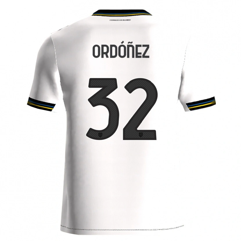 Danxen Heren Christian Ordóñez #32 Wit Zwart Thuisshirt Thuistenue 2025/26 T-Shirt