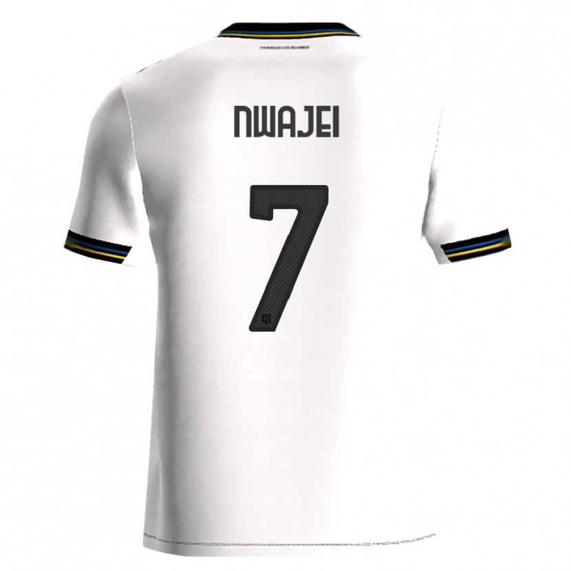 Danxen Heren Melvin Nwajei #7 Wit Zwart Thuisshirt Thuistenue 2025/26 T-Shirt