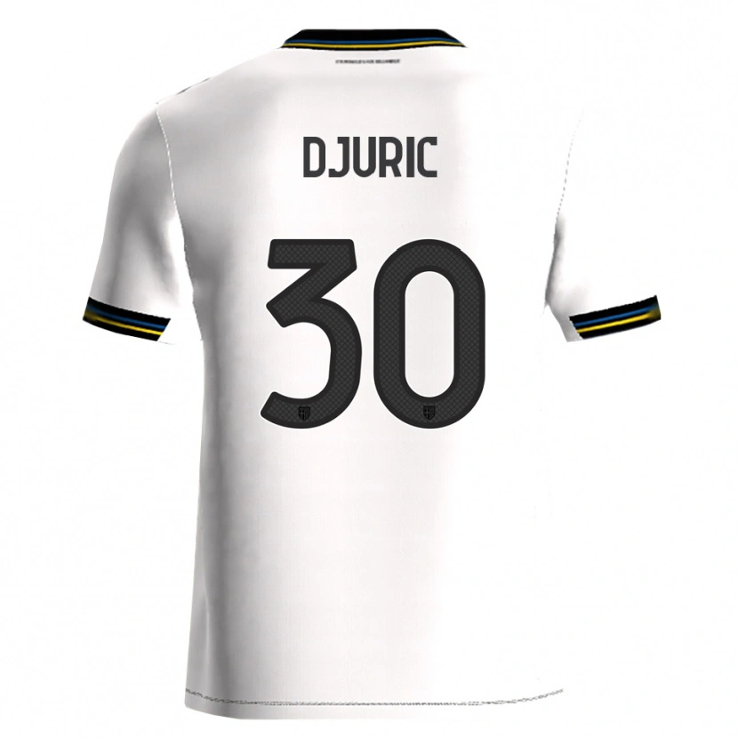 Danxen Heren Milan Djuric #30 Wit Zwart Thuisshirt Thuistenue 2025/26 T-Shirt