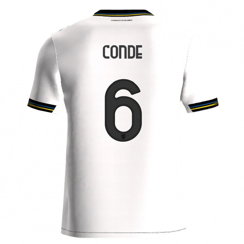 Danxen Heren Bernardo Conde #6 Wit Zwart Thuisshirt Thuistenue 2025/26 T-Shirt