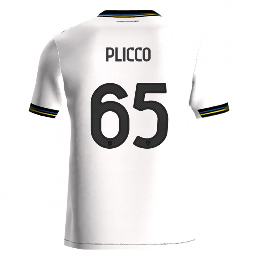 Danxen Heren Elia Plicco #65 Wit Zwart Thuisshirt Thuistenue 2025/26 T-Shirt